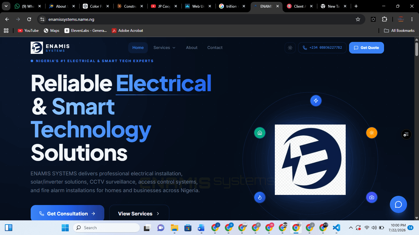 Enamis Systems project showcasing Joetech's expertise